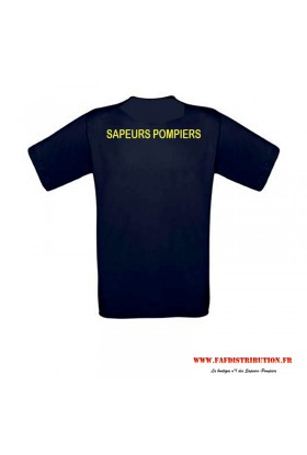 Tee shirt Sapeurs Pompiers marine