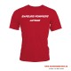 T-shirt Sport rouge "Casque avec hache" personnalisée