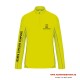 Sweat running Jeunes Sapeurs Pompiers jaune fluo personnalisé