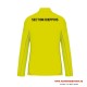 Sweat running Jeunes Sapeurs Pompiers jaune fluo personnalisé