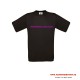 T-Shirt noir enfant marquage fluo rose Sapeurs Pompiers