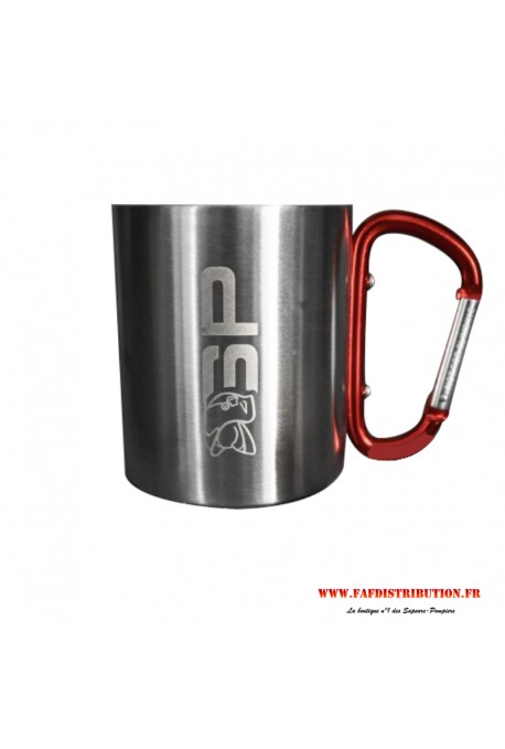 Mug double paroi en inox SAPEURS POMPIERS