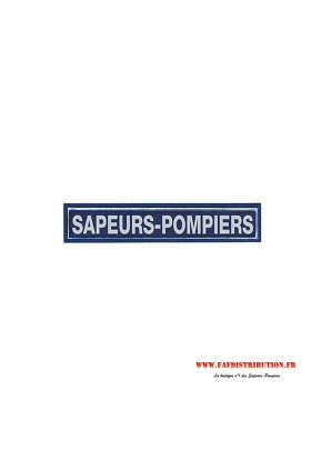 Barrette SAPEURS-POMPIERS rétroréfléchissant bleu / blanc