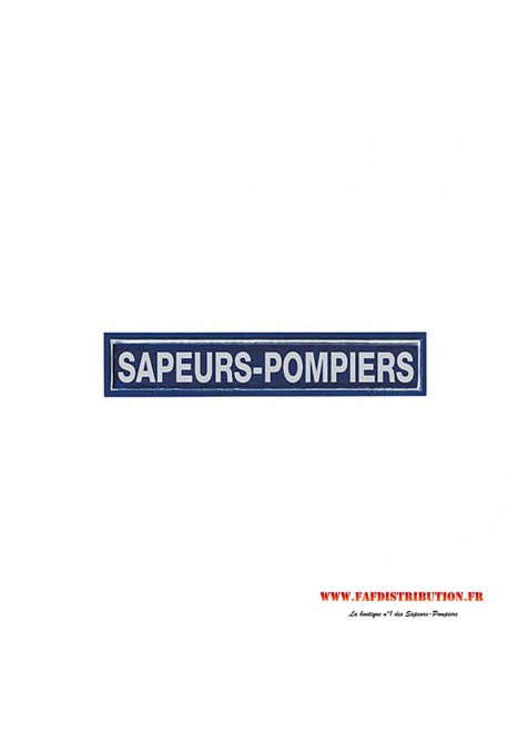 Barrette SAPEURS-POMPIERS rétroréfléchissante bleu / blanc 