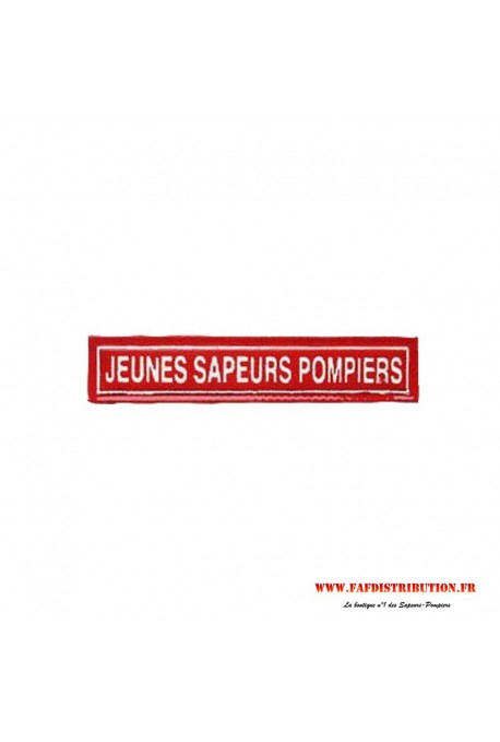 Barrette / Patch Jeune Sapeur Pompier JSP sur velcro
