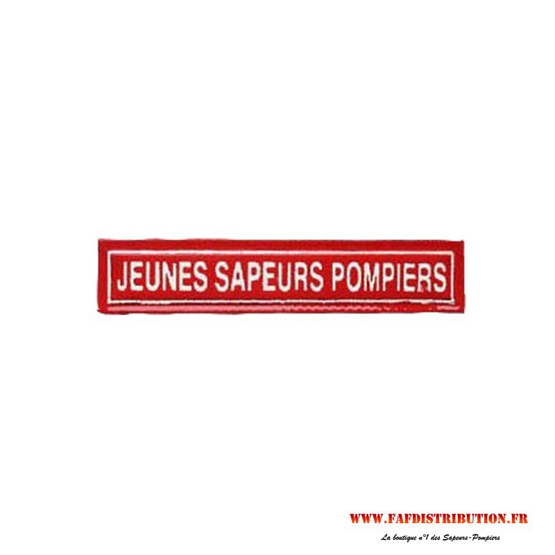 Porte clés bande brodée rouge Sapeurs-Pompiers de France