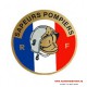 Autocollant rond "Sapeurs Pompiers"