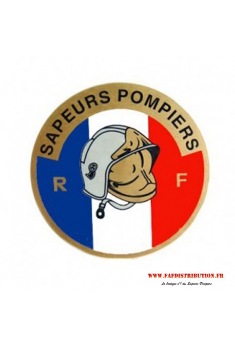 Autocollant rond "Sapeurs Pompiers"