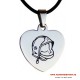 Collier avec Pendentif Coeur Acier par FAF Distrubution