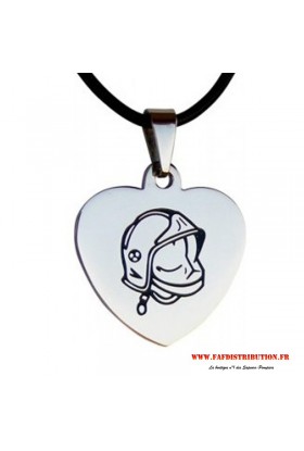 Collier avec Pendentif Coeur Acier