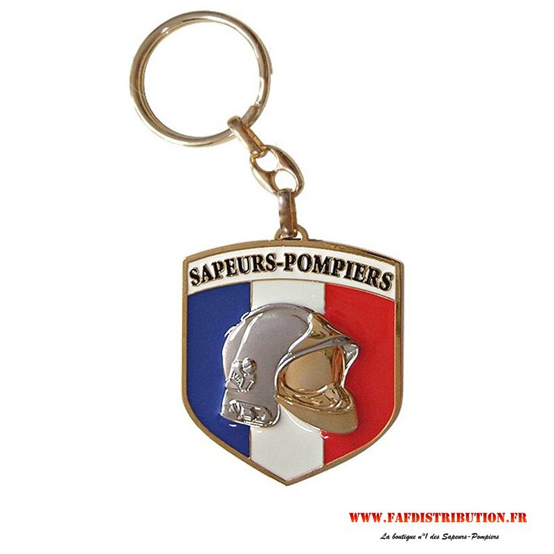 PORTE CLE CASQUE DE SAPEURS POMPIERS