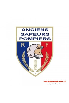 Autocollant triangle Anciens Sapeurs Pompiers SP aux couleurs de drapeau Français